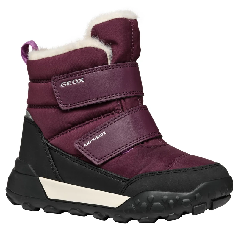Geox J TREKKYUP GIRL B AB, Snow Boot, BORDEAUX,