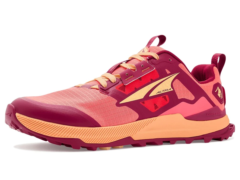 Altra Women's AL0A85ND Lone Peak 8 Trail Running Shoe, Red, 9,5
