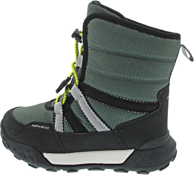 Geox J TREKKYUP BOY B ABX Snow Boot, Forest/Black, 4.5 UK