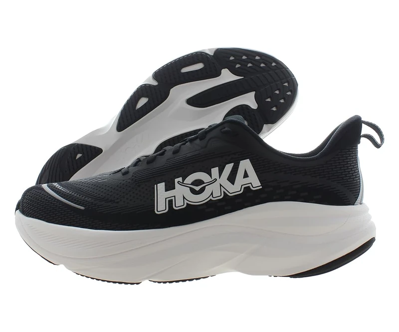 HOKA ONE ONE 1155111-BWHT Skyflow Men Black/White UK 9.5 - Image 1