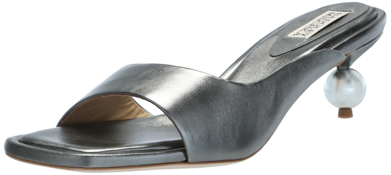 Badgley Mischka Women's Baila Heeled Sandal, Antique Silver, 9 UK