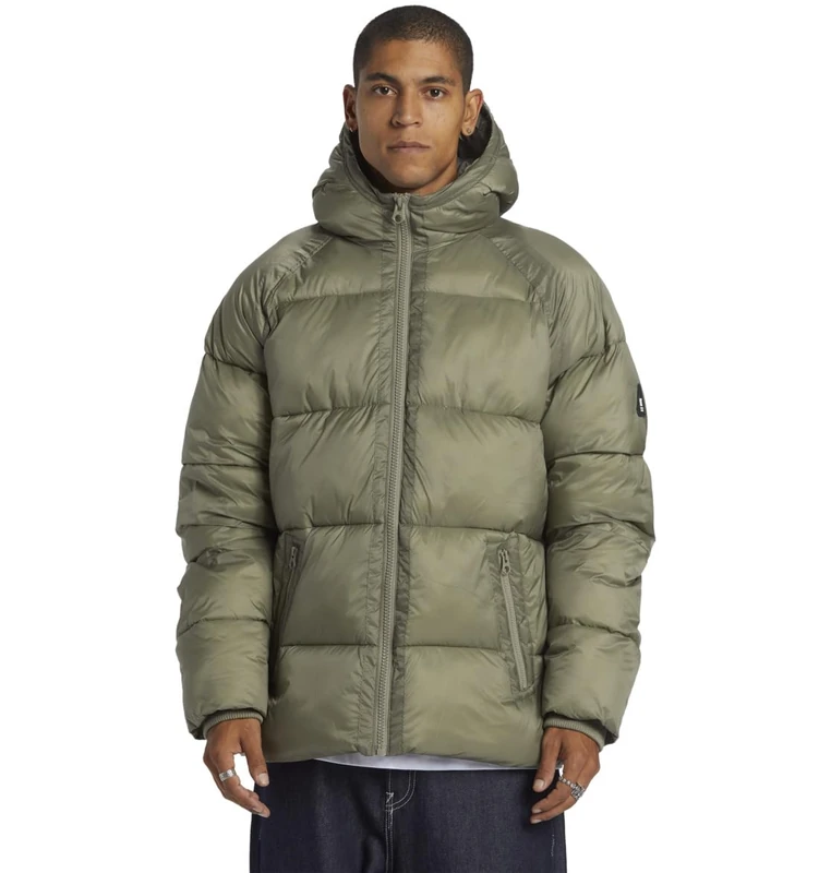 DC Shoes Mens Cantera Puffer Jacket, Vetiver, L EU
