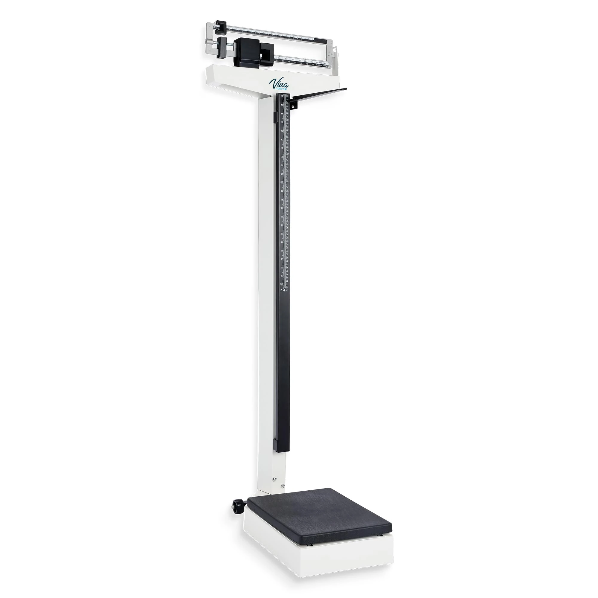 Vivacomfort Medical Office Beam Scale, Medical Grade Analog Height and Weight Scale, Mechanical Bathroom and Gym Scale, Weight Capacity 440 Lbs