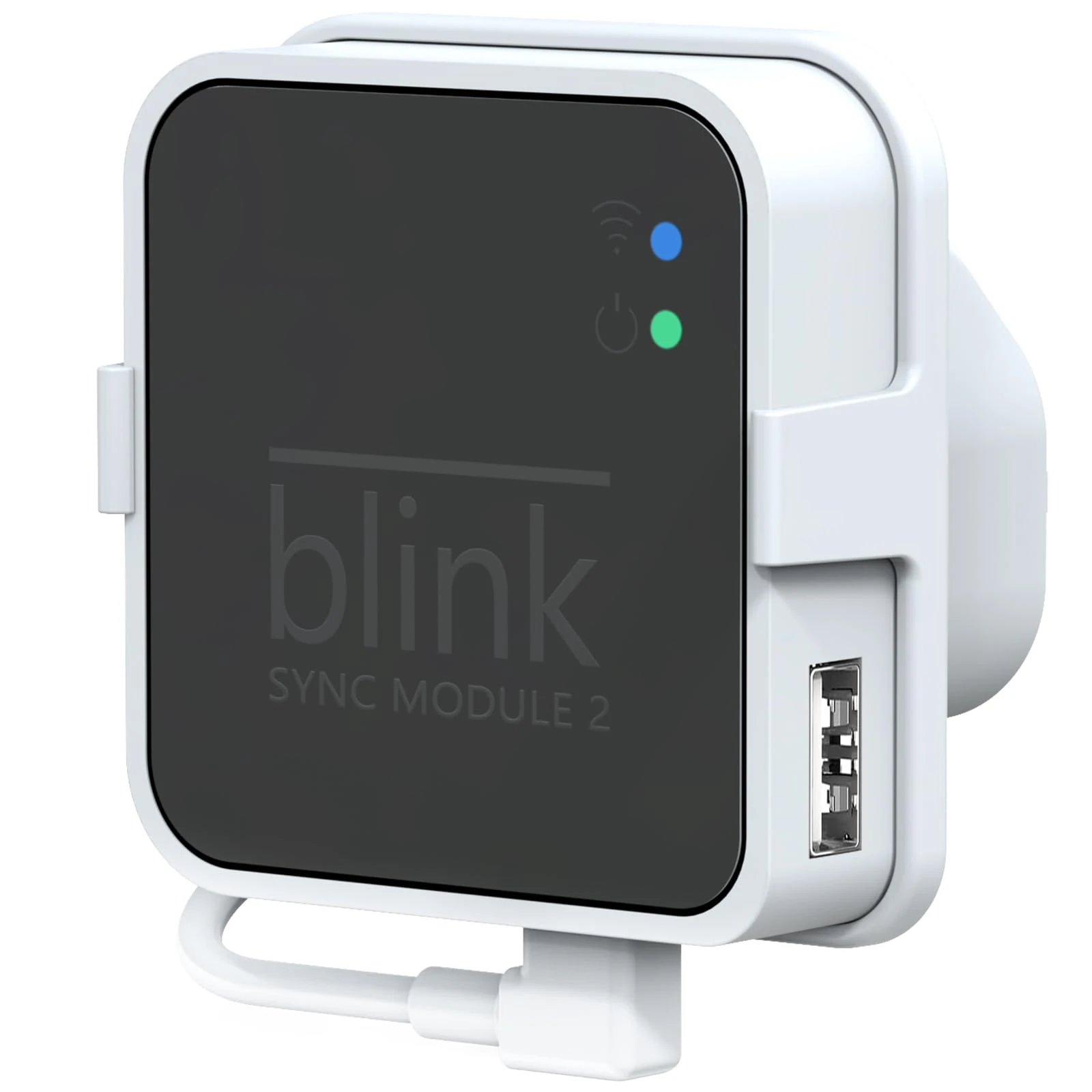 Outlet Mount for Blink Sync Module 2, Easy to Move Mount Bracket Holder for Blink Indoor Outdoor Home Security Camera with Short Cable(Not include Sync Module 2)