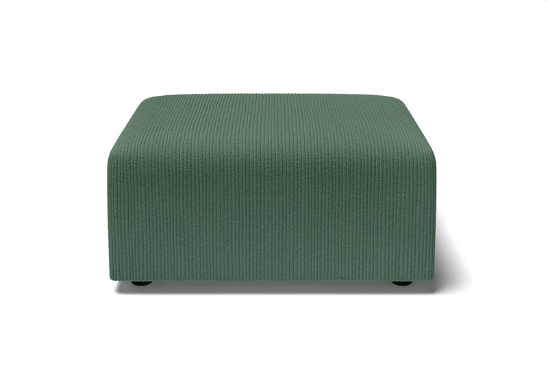 BAÏTA Pouffe Milo Corduroy Green - Image 1