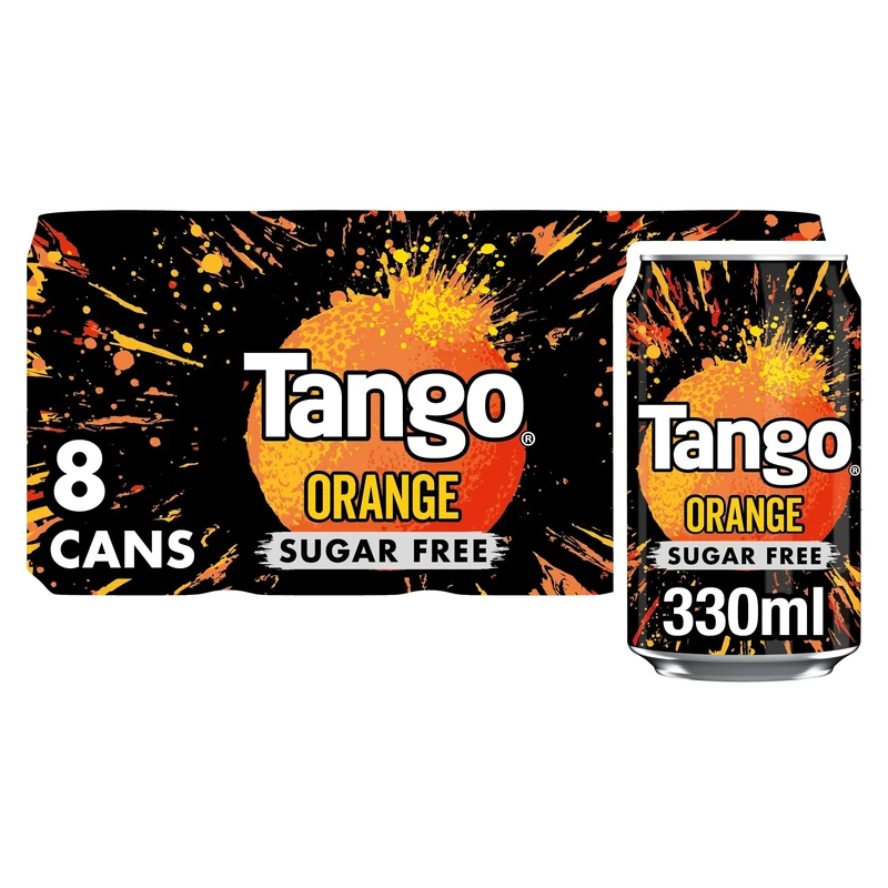 Tango Orange Sugar Free 330ml (Pack of 8)