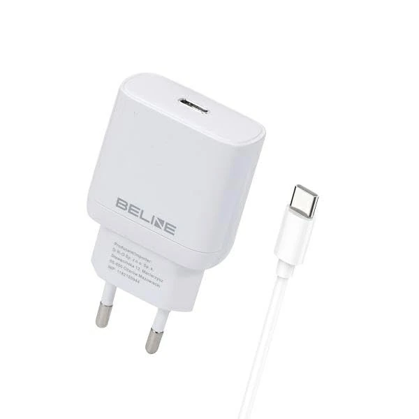 BELINE Ładowarka Sieciowa 30W GAN USB-C + Cable USB-C, Biały Brand