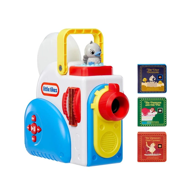 Little Tikes Story Dream Machine Starter Pack with 3 Classic Fairytale Stories - Light, Sound, and Audio Projector for Kids - Includes 3 Stories and 1 Character - For Kids Ages 3+ Years