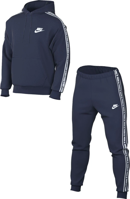Nike FB7296-410 Club Fleece Tracksuit Men's Midnight Navy/White Size 2XL