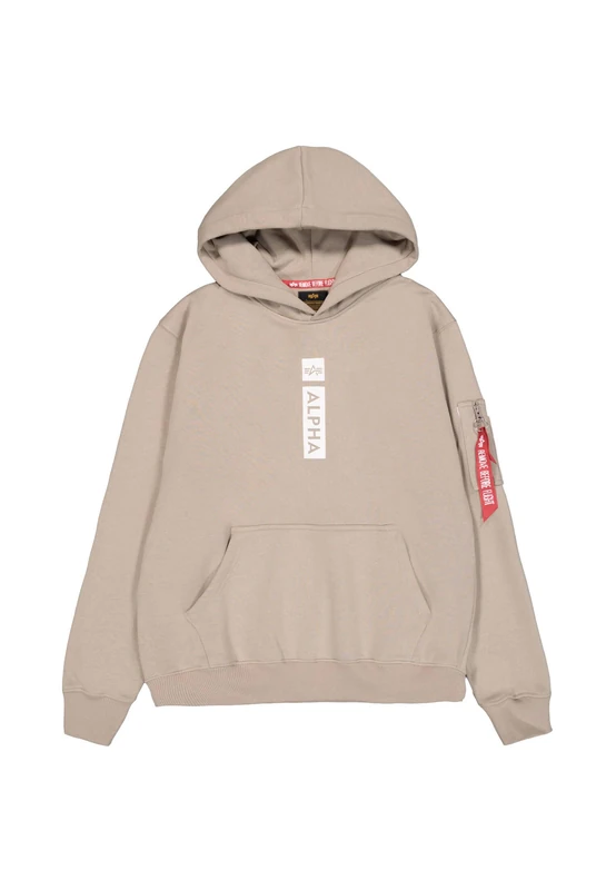 Alpha Industries Men's Alpha PP Hoodie Hooded Sweatshirt, Vintage Sand, XL