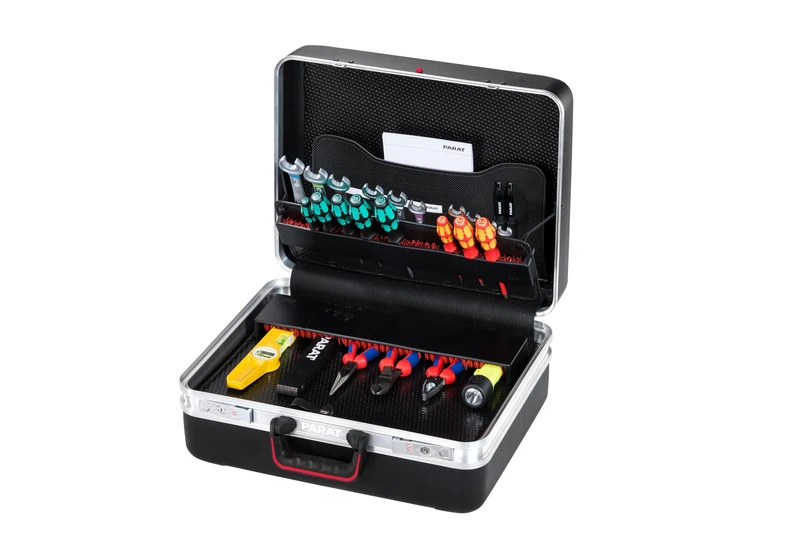 Parat Classic Deep Space TSA Look CP-7 Tool Box with Document Compartment, Double-Sided Tool Board, Soft-Touch Carry Handle, Sturdy Double Aluminium Frame, Tool Bag 588070171