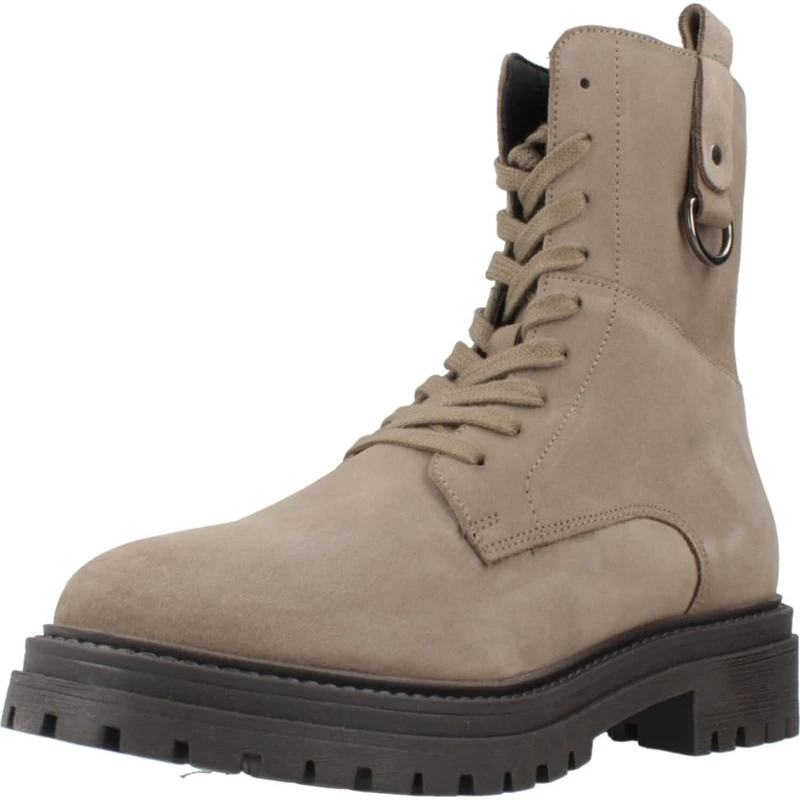 Geox Women's D Iridea Ankle Boot, taupe, 4 UK