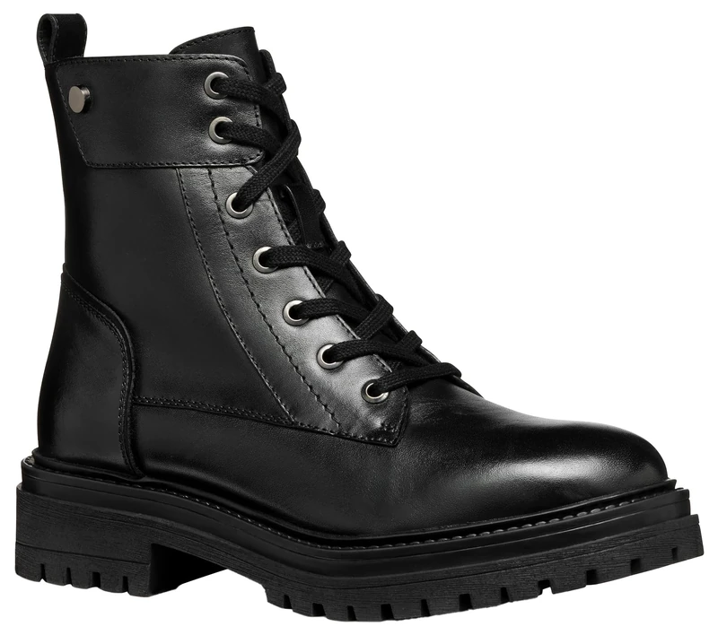 Geox Women's D Iridea Ankle Boot, black, 6 UK