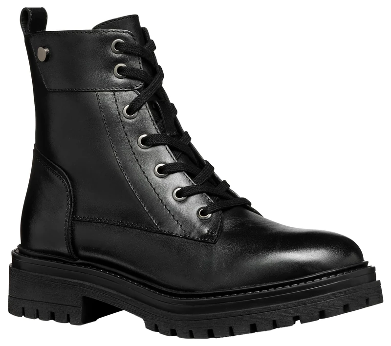 Geox Women's D Iridea G Ankle Boot, Black, 3 UK