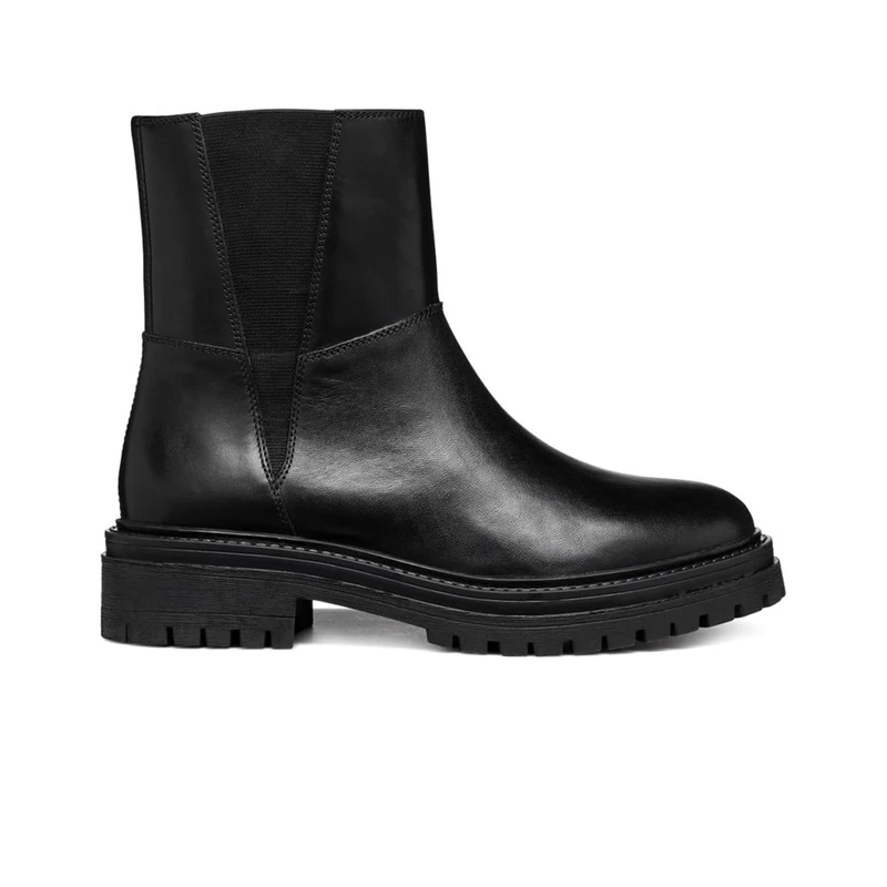 Geox Women's D Iridea C Ankle Boot, Black, 3 UK