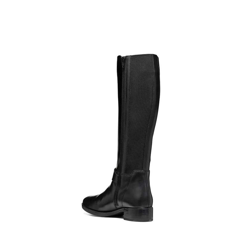 Geox Women's D Felicity CFashion Boot, black, 4 UK