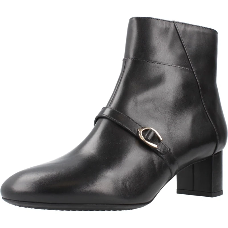 Geox Women's D Pheby 50 A Ankle Boot, Black, 6.5 UK