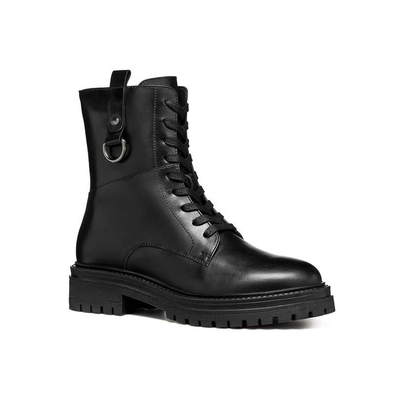Geox Women's D Iridea BAnkle Boot, black, 7.5 UK