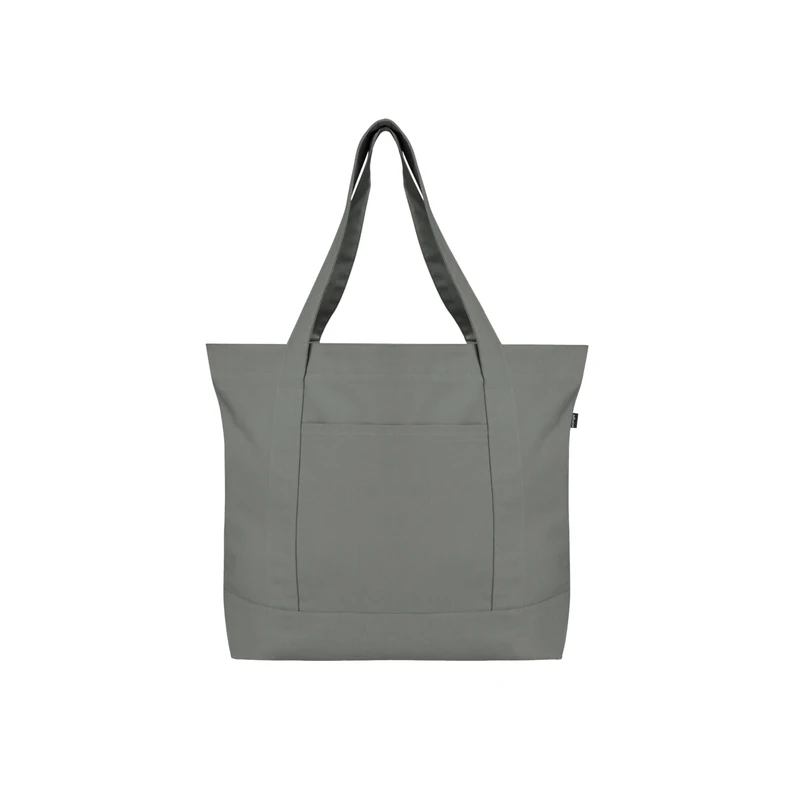 Eco Right Canvas Tote Bags for Women with Zip & Inner Pocket, Extra Large Cotton Tote Bags for Women, Men, Shopping, Beach & Daily Use