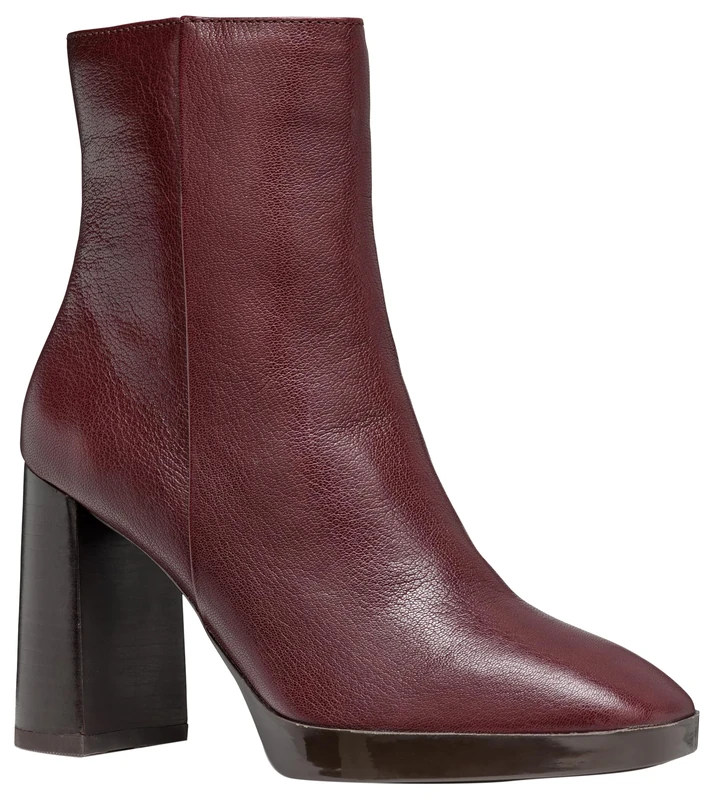 Geox Women's D Teulada C Ankle Boot, Wine Red, 3.5 UK