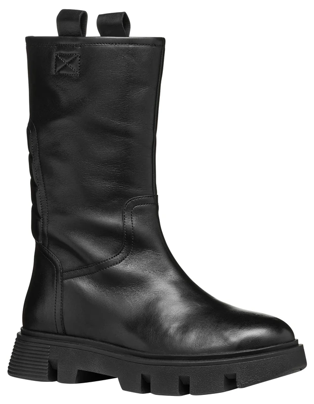 Geox Women's D Vilde EFashion Boot, black, 7.5 UK