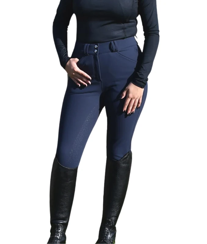 Rhinegold Womens Waterproof Ladies Breeches, Blue, 30W EU