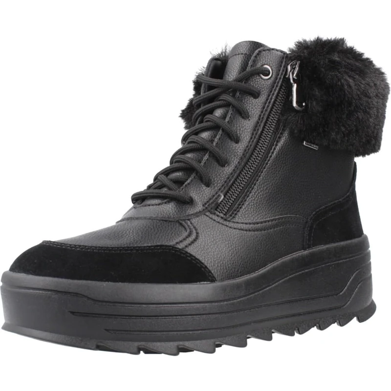 Geox Women's D Milleiny B Abx BAnkle Boot, black, 4 UK