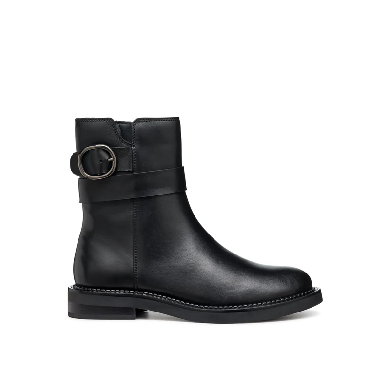 Geox Women's D Serilda DAnkle Boot, black, 7.5 UK