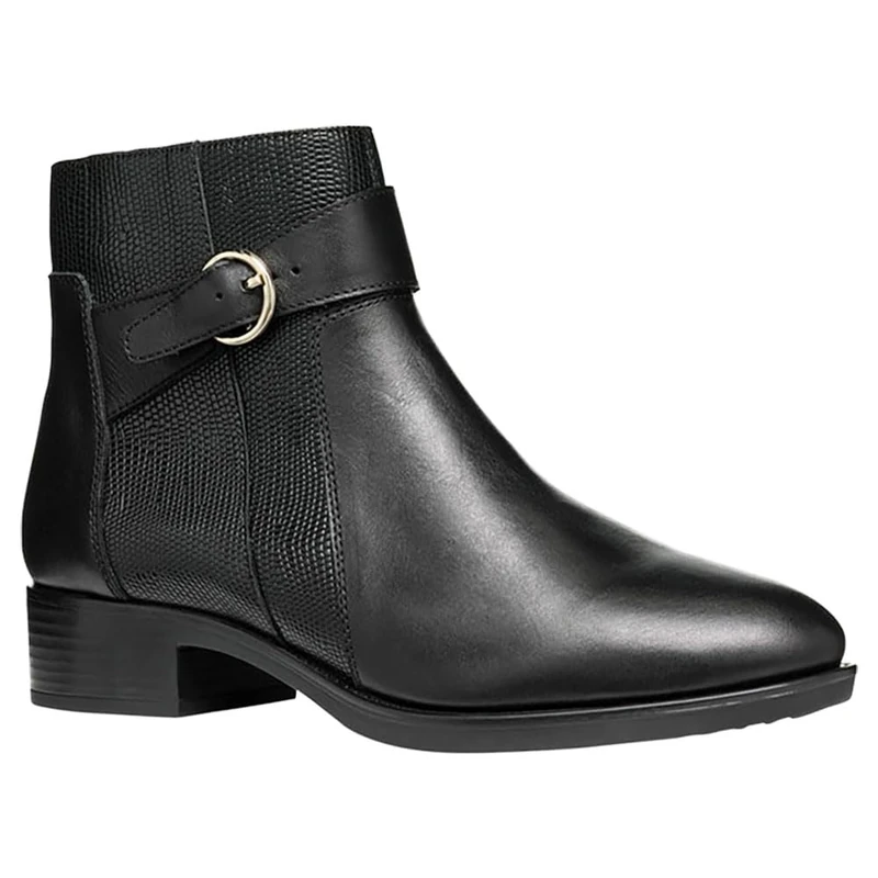 Geox Women's D Felicity A Ankle Boot, black, 5 UK