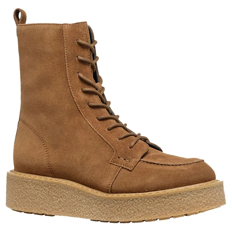 Geox Women's D Elidea B Ankle Boots, Dk Camel, 3 UK