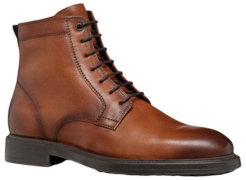 Geox Men's U Tiberio DAnkle Boot, Cognac, 10 UK