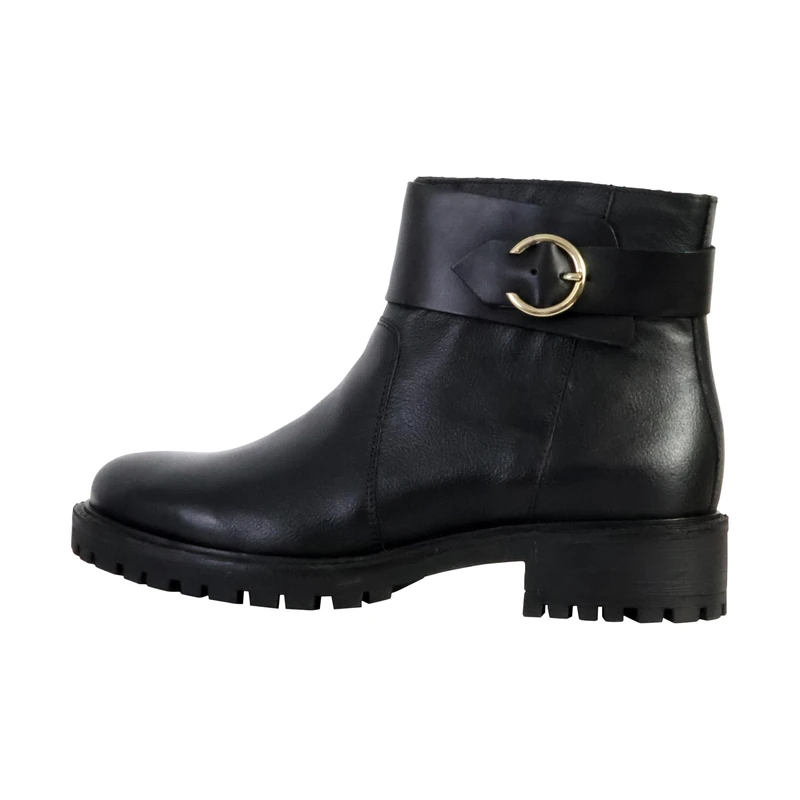 Geox Women's D Hoara BAnkle Boot, black, 4 UK