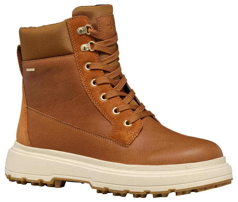 Geox Women's D Lamidie + Grip AbxAnkle Boot, Cognac, 5 UK