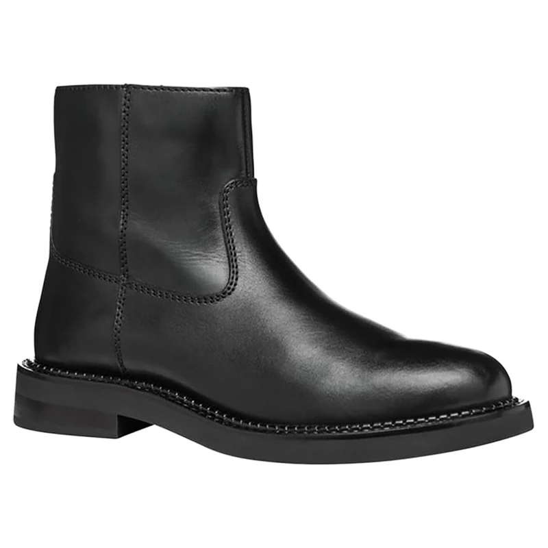 Geox Women's D Serilda BAnkle Boot, black, 6 UK