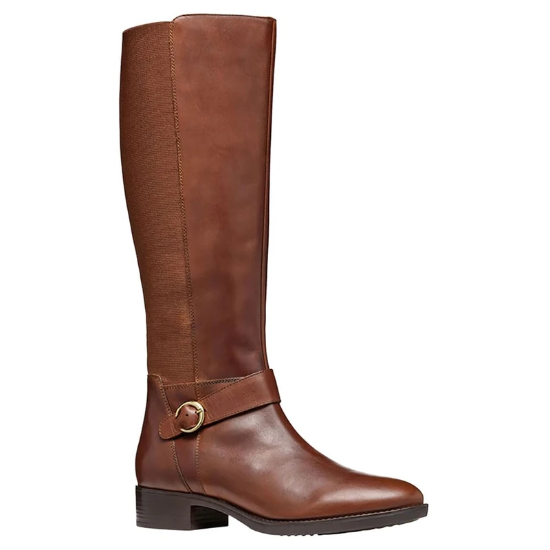 Geox Women's D Felicity CFashion Boot, brown, 4 UK - Image 1