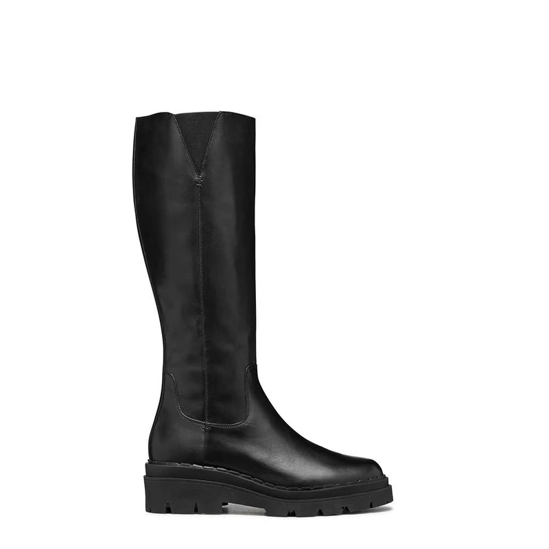Geox Women's D Felleny DFashion Boot, black, 4 UK