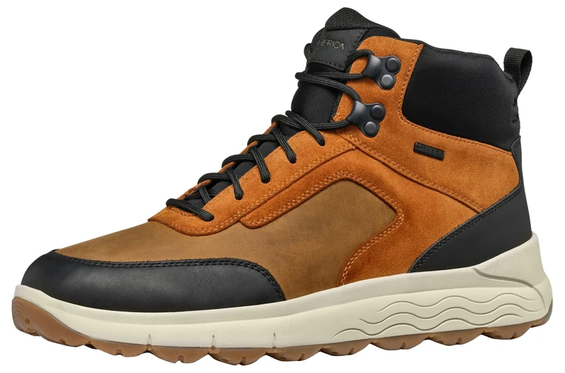 Geox Men's U Spherica 4x4 B AbxAnkle Boot, Ochre, 8 UK
