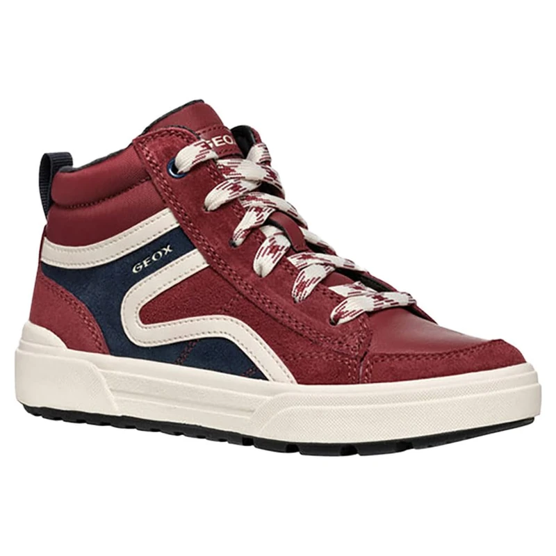 Geox J WEEMBLE BOY A Sneaker, red, 2 UK