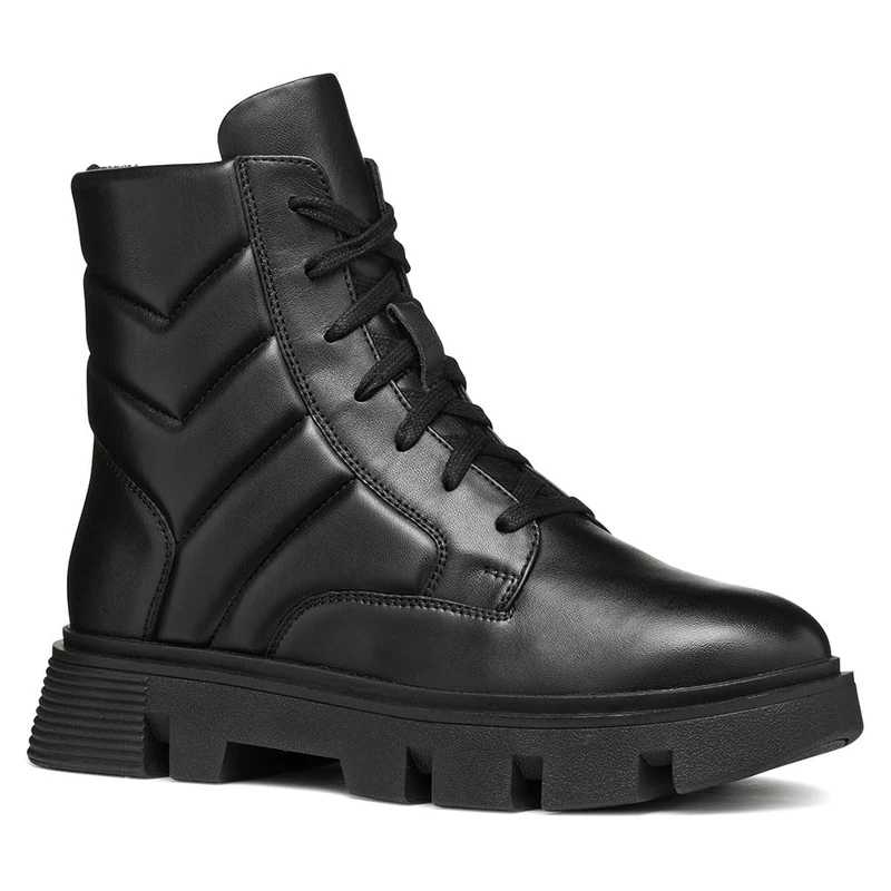 Geox Women's D Vilde GAnkle Boot, black, 7 UK