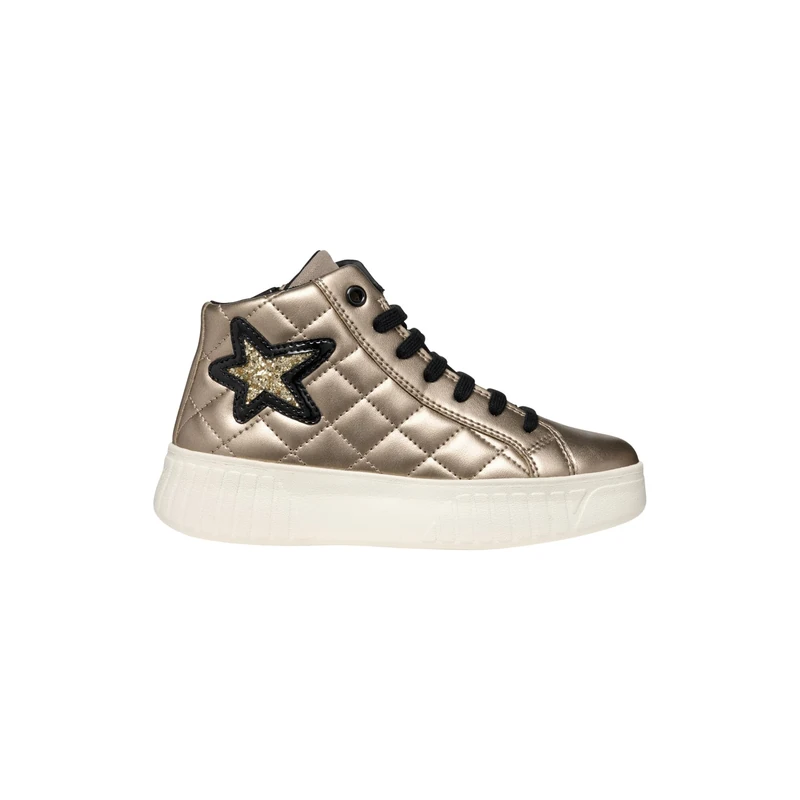 Geox J MIKIROSHI Girl A Sneaker, 6 UK Bronze