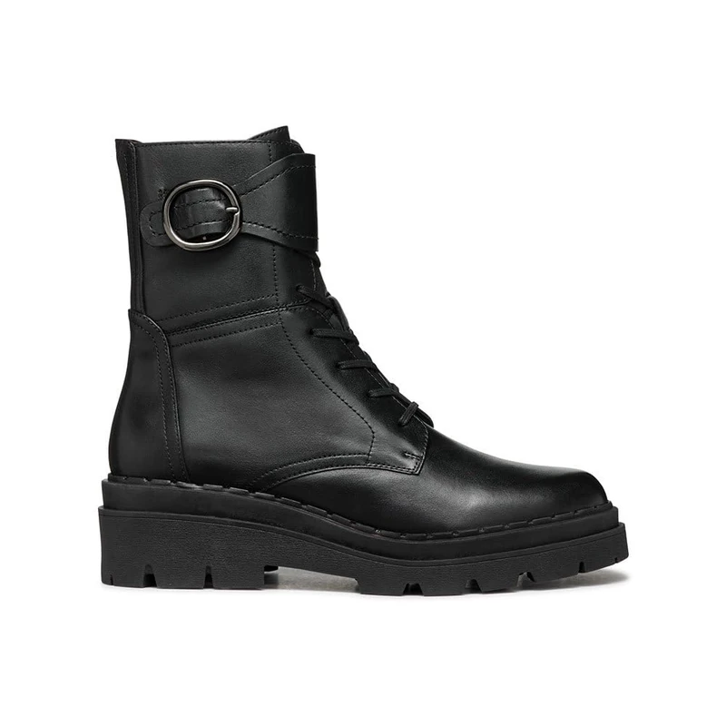 Geox Women's D Felleny B Ankle Boots, black, 6 UK