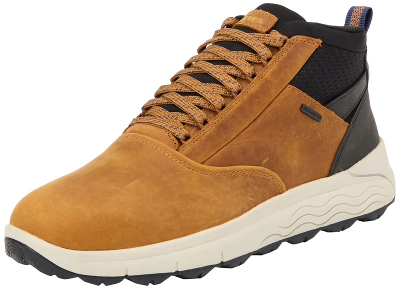 Geox U Spherica 4x4 B Abx Men's Ankle Boots, Cognac, 10 UK