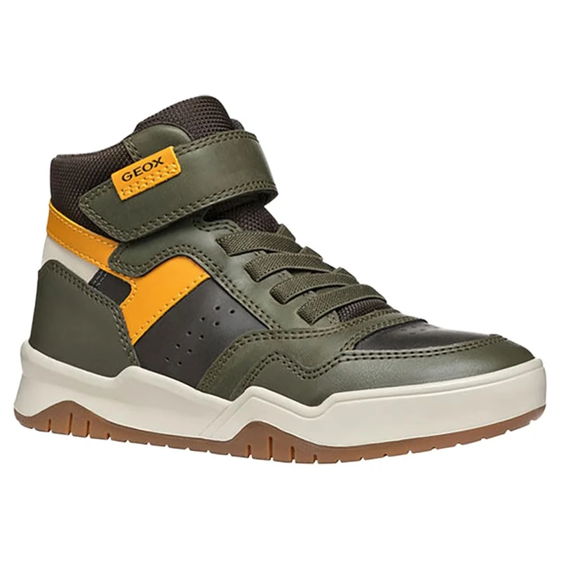 Geox Boys J Perth Boy F Sneaker, Green, 10 UK Child