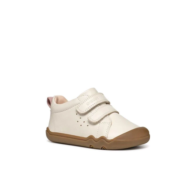 Geox Baby Girls B Steppieup Sneaker, Beige, 5 UK Child