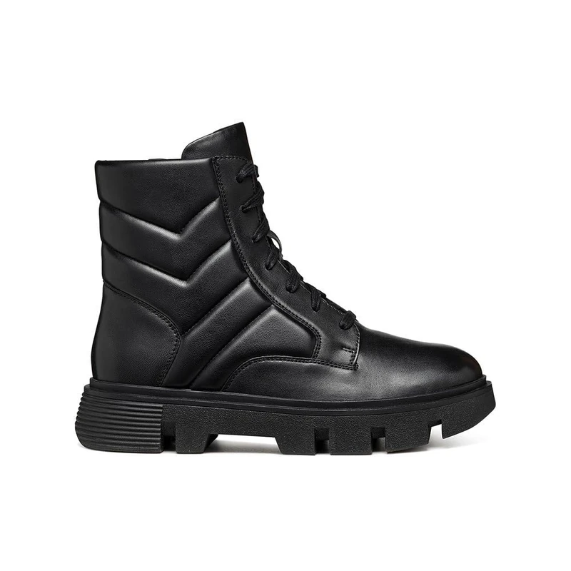 Geox Women's D Vilde AAnkle Boot, black, 5 UK