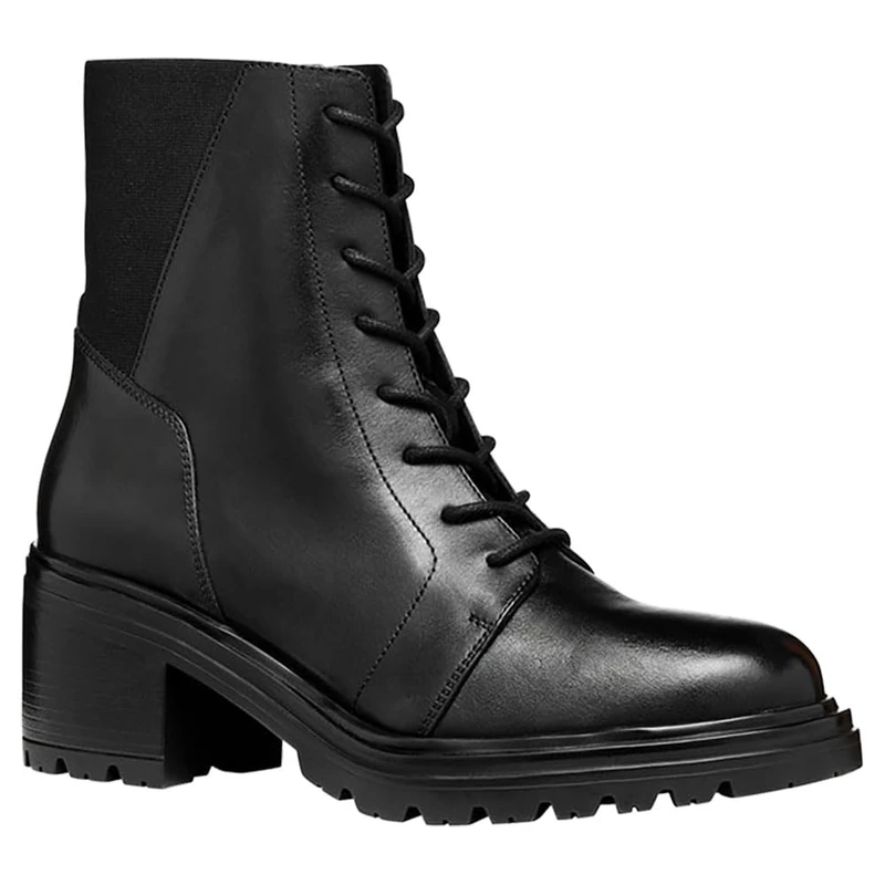 Geox Women's D Damiana C Ankle Boot, Black, 4 UK