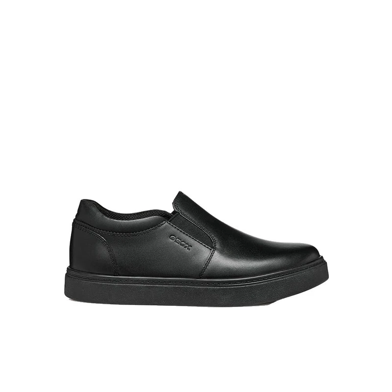 Geox J NASHIK BOY A Sneaker, 4.5 UK Black