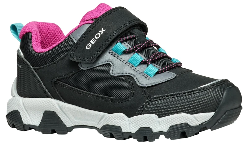 Geox J MAGNETAR G. B ABX Sneaker, Black, 10 UK Child