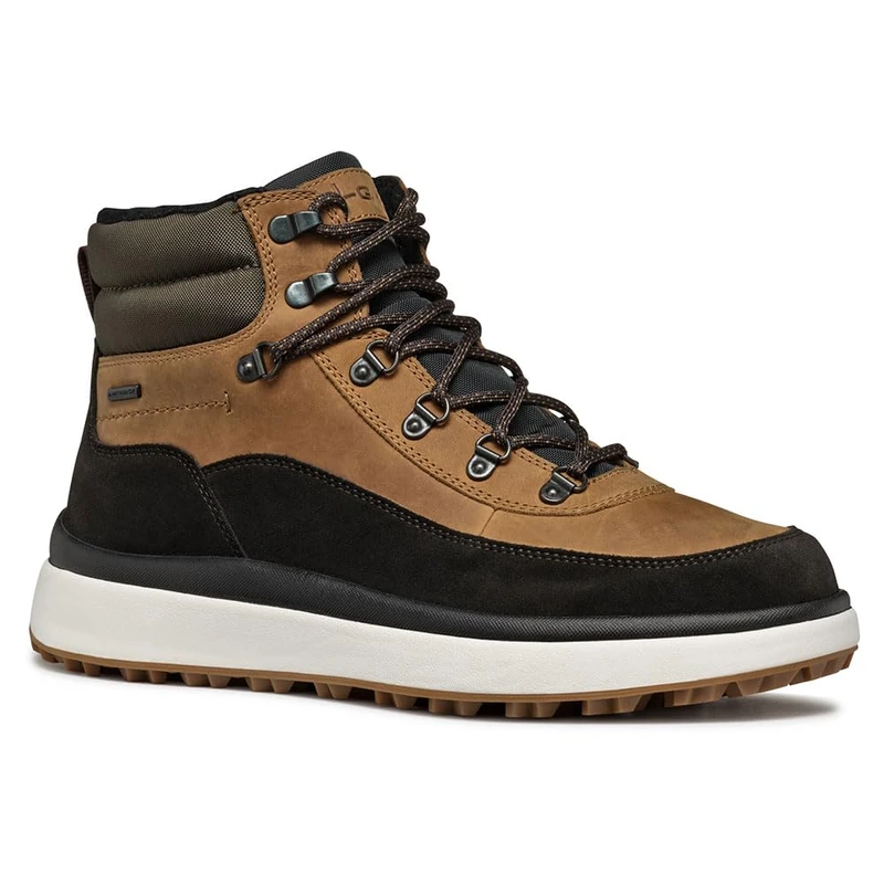 Geox Men's U Granito + Grip B AAnkle Boot, Ochre Dk Coffee, 9 UK