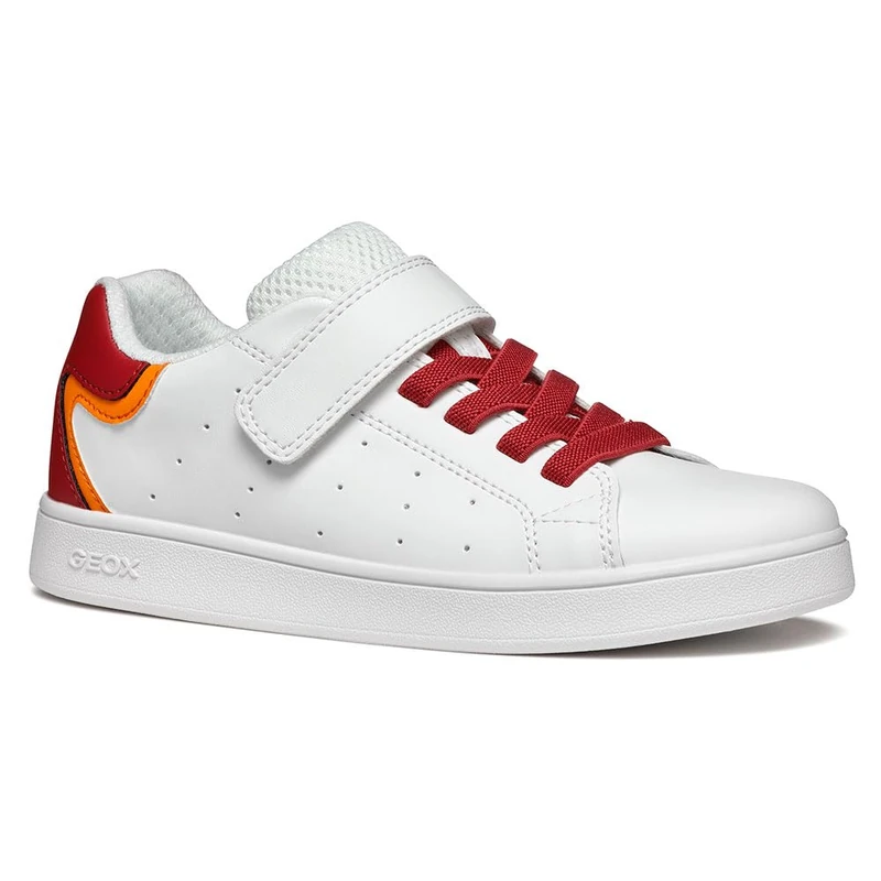 Geox J ECLYPER BOY A Sneaker, White B, 6 UK